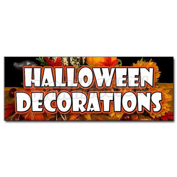 Signmission HALLOWEEN DECORATIONSsticker masks trick or treat holiday pumpkins, D-12 Halloween Decorations D-12 Halloween Decorations - main